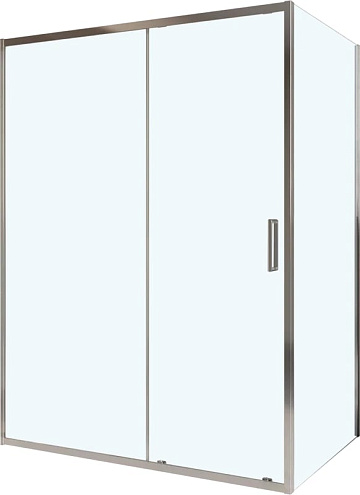 Душевой уголок BelBagno Luce AH-1-150/100-C-Cr профиль хром, стекло прозрачное