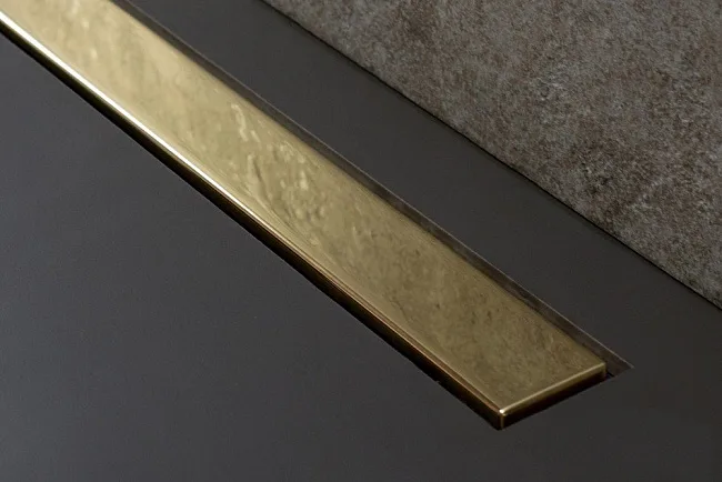 Душевой трап (лоток) Pestan Confluo Frameless Line 750 gold Sancos — Оригинал