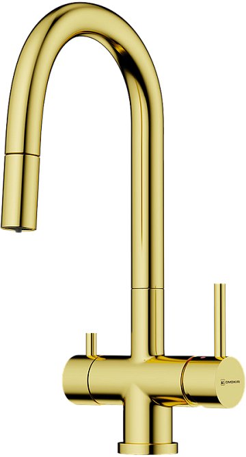 Смеситель для кухни Omoikiri Akita-S LG light gold