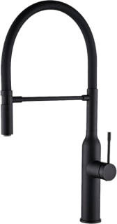 Смеситель для кухни Zorg Steel Hummer SH 2022 BLACK черный