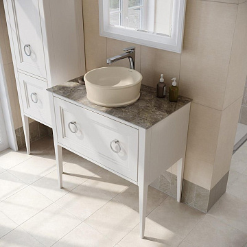 Накладная раковина KERAMA MARAZZI Circo 36 песочная матовая