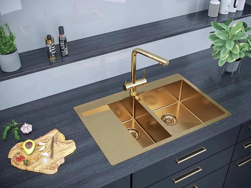 Смеситель для кухни Paulmark Skalen Sk213020-BG Sancos — официальный сайт