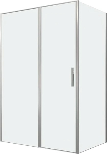Душевой уголок Allen Brau Priority 140x90, профиль серебро браш, стекло прозрачное