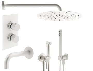 Комплект для ванной Plumberia Selection Ixo KITZXOT19QBO60 С ВНУТРЕННЕЙ ЧАСТЬЮ, белый матовый