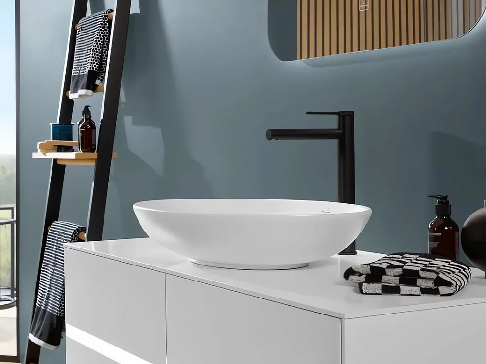 Накладная раковина Villeroy & Boch Loop & friends 4A450001 альпийский белый Sancos — официальный сайт