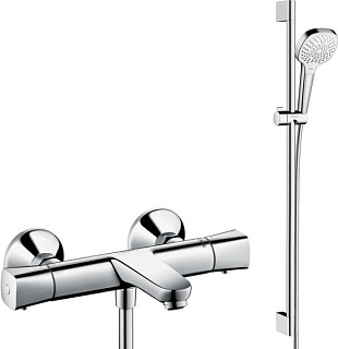 Термостатический смеситель Hansgrohe Ecostat universal 13123000, + Душевой гарнитур Hansgrohe Croma 