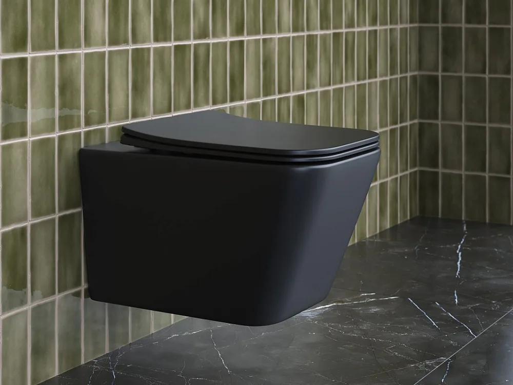 Унитаз подвесной Ceramicanova Metric CN3007MB Sancos — официальный сайт
