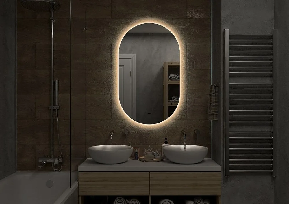 Зеркало Art&Max Torino 60х100 с теплой подсветкой Sancos — официальный сайт