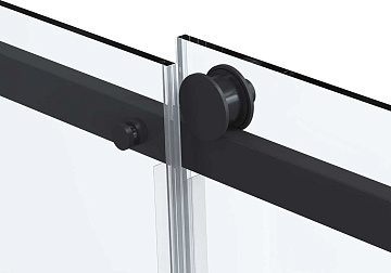 Душевая дверь в нишу Vincea Como Soft VDS-1CS110CLB 110 см профиль черный