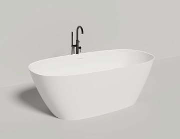 Ванна из искусственного камня Salini Sofia S-Sense 185x90 см, отдельностоящая, белая, овальная, со с