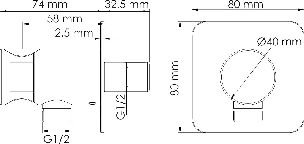 Гигиенический душ Wasserkraft Tauber A6451.275.100.092 со смесителем, С ВНУТРЕННЕЙ ЧАСТЬЮ, никель Sancos — официальный сайт