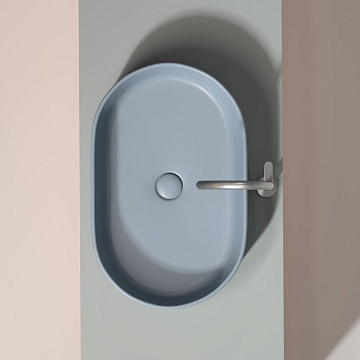 Накладная раковина Ceramicanova Element CN6048MHL серо-голубая матовая