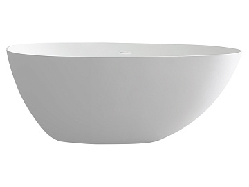 Ванна из искусственного камня Uni-Flo Ova 170x85 см, отдельностоящая белая матовая
