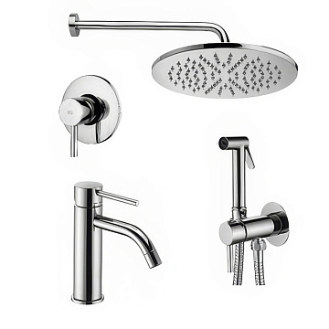 Комплект для ванной Paffoni Light KITZLIG011CR071 С ВНУТРЕННЕЙ ЧАСТЬЮ, хром