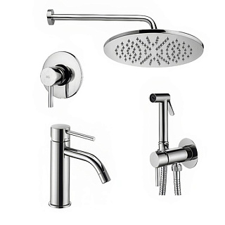 Комплект для ванной Paffoni Light KITZLIG011CR071 С ВНУТРЕННЕЙ ЧАСТЬЮ, хром