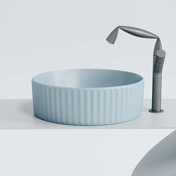Накладная раковина Ceramicanova Element CN6057ML голубой матовый