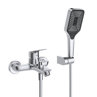 Смеситель для ванны с душем BelBagno Due VASM-CRM, хром