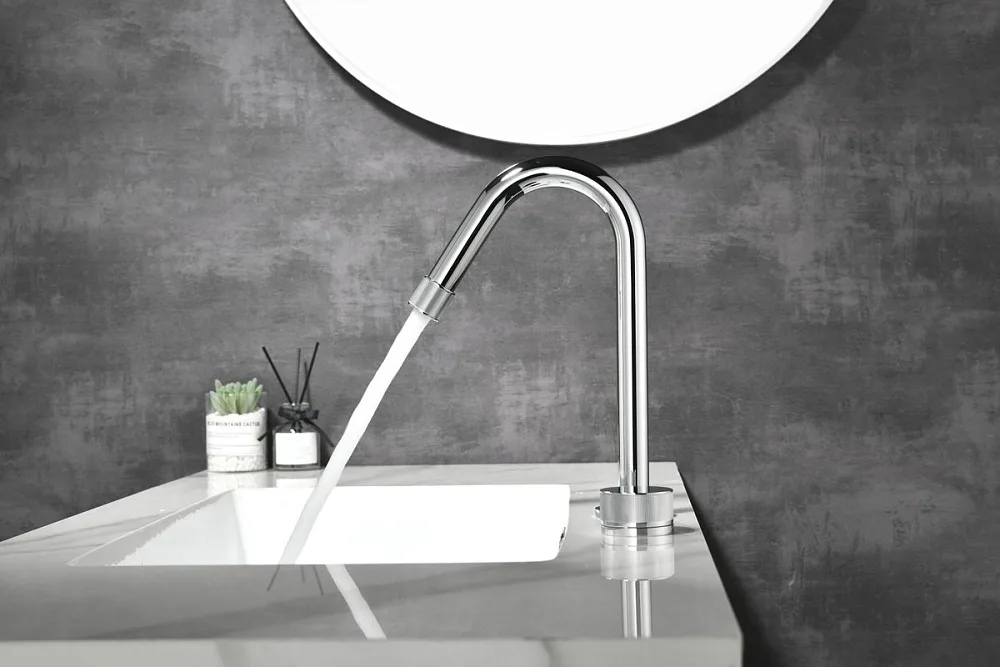 Смеситель для раковины Black&White Gravity 7108C chrome Sancos — официальный сайт