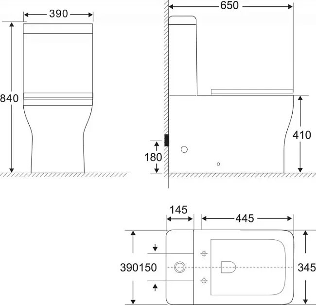 Чаша для унитаза-компакта BelBagno Romano BB248CPR-P Sancos — Оригинал