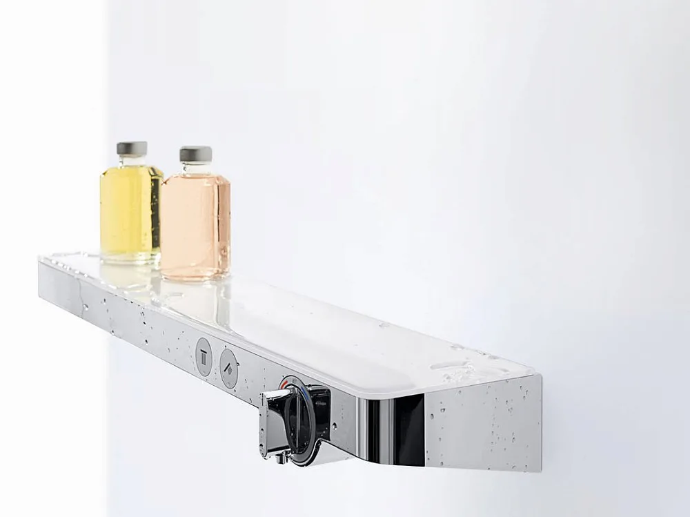 Термостатический смеситель Hansgrohe ShowerTablet Select 13184400 для душа, белый - хром Sancos — официальный сайт