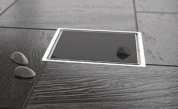 Душевой трап Pestan Confluo Standard Black Glass 1, 15x15