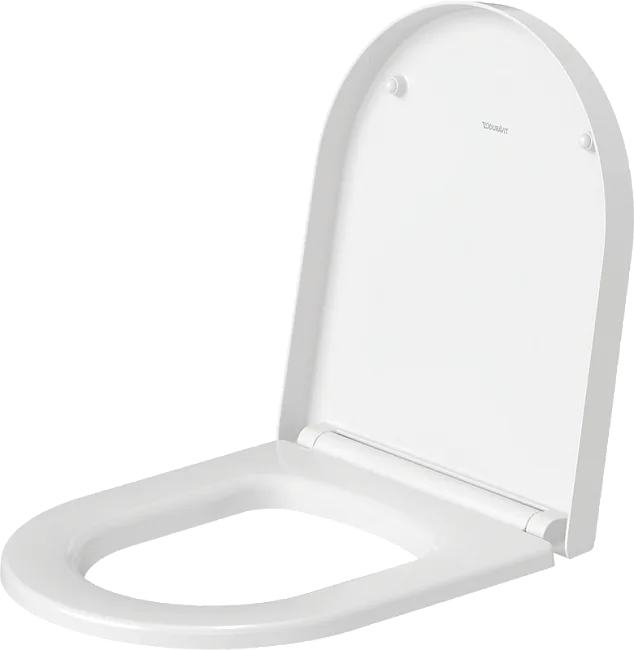 Крышка-сиденье Duravit ME by Starck 0020190000 с микролифтом, петли хром Sancos — Оригинал