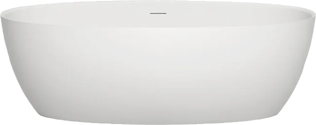 Ванна из искусственного камня Salini Alda S-Sense 160x70 см, отдельностоящая, белая, овальная, со сл Sancos — Оригинал