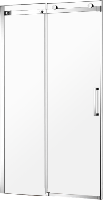 Душевая дверь в нишу AQUAme AQM4201F-12 120 см, профиль хром, стекло прозрачное