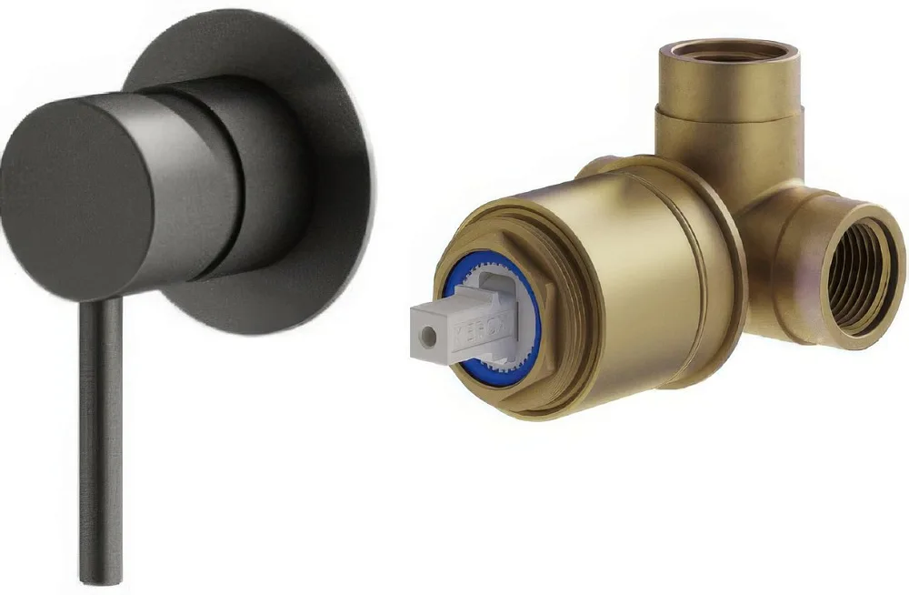 Встраиваемый смеситель Plumberia Selection Ixo KITXO1135GR С ВНУТРЕННЕЙ ЧАСТЬЮ, мат Sancos — официальный сайт