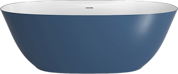 Ванна из искусственного камня Plumberia Selection Veloma 160x70 см, отдельностоящая, биколор матовый