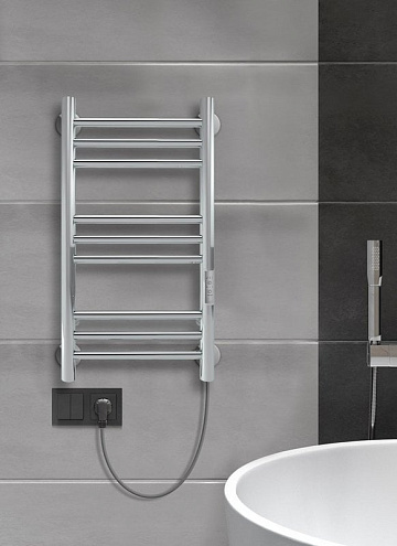Полотенцесушитель электрический Indigo Line Trinity LСLTE70-30Rt серебристый