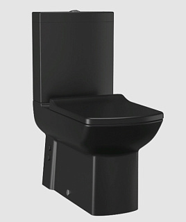 Бачок для унитаза Creavit Lara LR410-00SM00E-0000 черный матовый