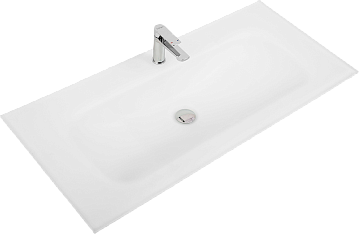 Мебельная раковина BelBagno BB1010/465-LV-VTR-BO матовая белая