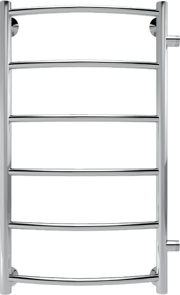 Полотенцесушитель водяной Indigo Arc LASW70-30-б/п-50 боковое подключение, серебристый