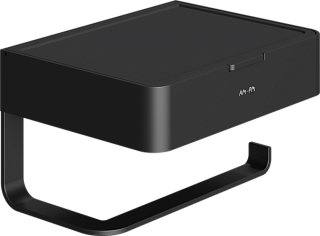 Держатель туалетной бумаги AM.PM Inspire 2.0 AA50A341522 с полкой для телефона и контейнером, черный