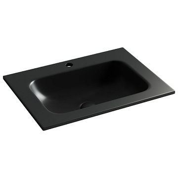 Мебельная раковина Ceramicanova Grace прямоугольная черная матовая 61 см CN7011MB