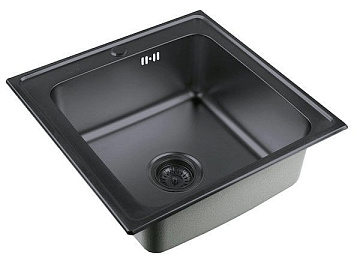 Мойка кухонная Zorg Inox PVD SZR 5050 GRAFIT графит
