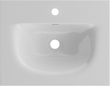 Мебельная раковина BelBagno BB-8099-3-50 глянцевая белая