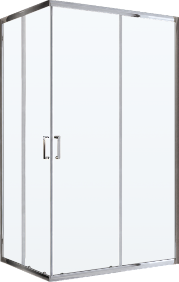 Душевой уголок BelBagno Uno -195 AH 2 100/80 C Cr стекло прозрачное