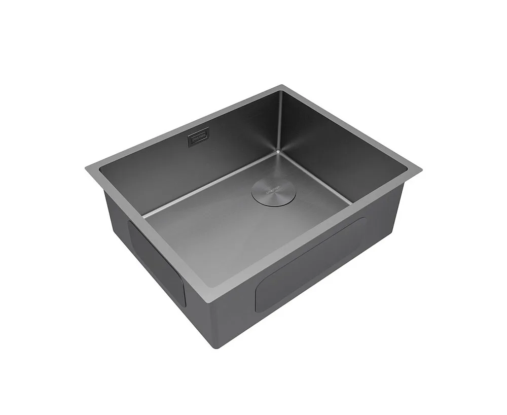Мойка кухонная Paulmark Next-Skew PM885444-GM-M, матовая вороненая сталь Sancos — официальный сайт