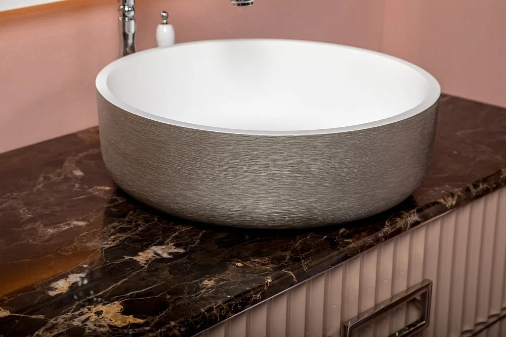Накладная раковина Armadi Art NeoArt Corian серебро Sancos — официальный сайт