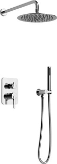 Душевой комплект AltroBagno Unione 040106 Cr, С ВНУТРЕННЕЙ ЧАСТЬЮ, хром