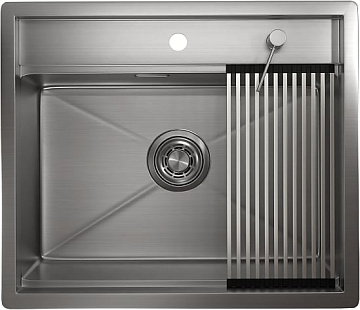 Мойка кухонная Granula Kitchen Space 6051, сталь сатин