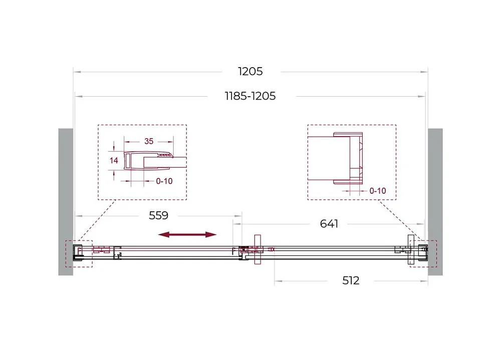 Душевая дверь в нишу BelBagno Soft Close-1 BF-1-120-C-Cr профиль хром Sancos — официальный сайт