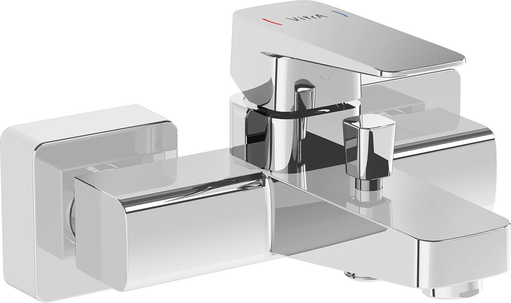 Смеситель для ванны с душем VitrA Root Square A42737EXP, хром