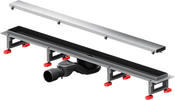 Душевой трап (лоток) AM.PM MasterFlow Tile 80 см, сталь матовая