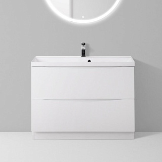 Тумба под раковину без столешницы BelBagno Marino 80 bianco lucido, напольная