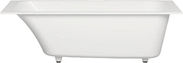 Ванна из искусственного камня Salini Orlanda Kit S-Sense 160x70 см, встраиваемая, белая, на ножках, 