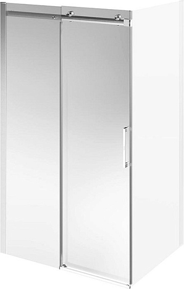 Душевая дверь в нишу KERAMA MARAZZI Cristallo CT.120.SD.BN 120 см, профиль брашированный никель, сте