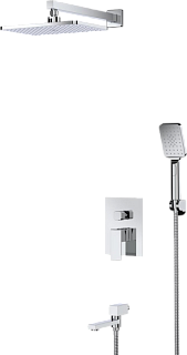 Душевой комплект Cezares Slider SLIDER-VDSET-01, С ВНУТРЕННЕЙ ЧАСТЬЮ, хром